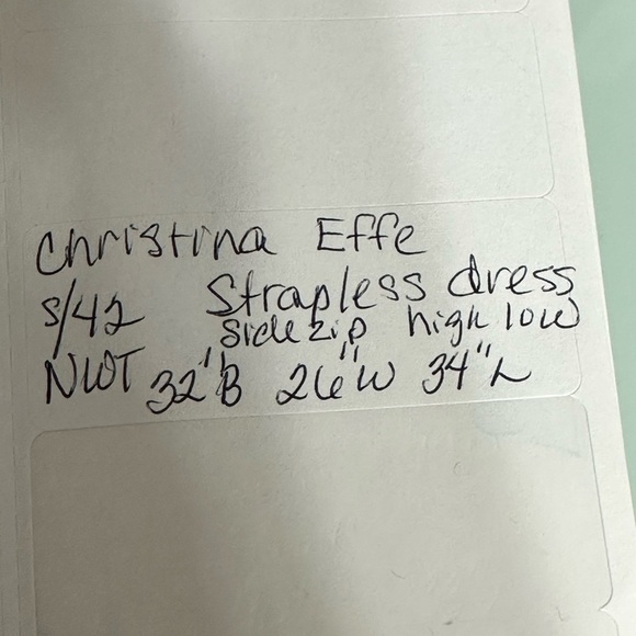 Cristinaeffe strapless dress size 42 - Picture 7 of 8